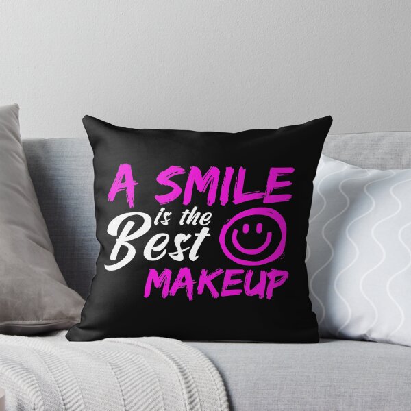 Item preview, Smile Is The Best Makeup, Women or Girls Gift Idea, Inpirational Quotes designed and sold by FNStuff.
