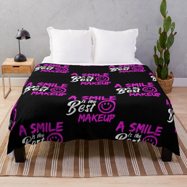 Item preview, Smile Is The Best Makeup, Women or Girls Gift Idea, Inpirational Quotes designed and sold by FNStuff.
