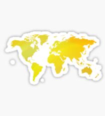Gelber mp der Welt Sticker
