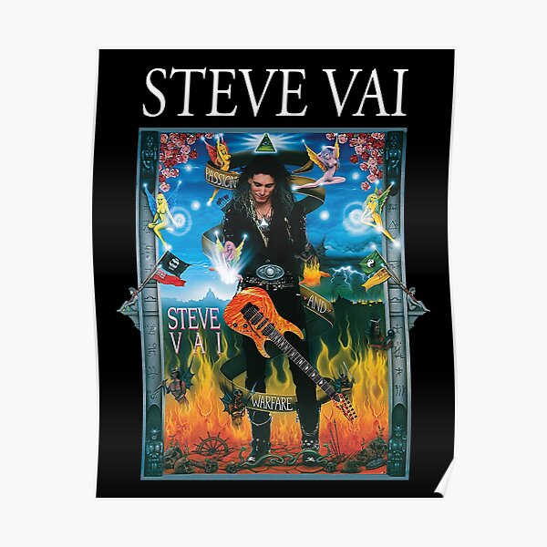 Steve Vai Passion And Warfare Wall Art Painting Poster Print 36x24 inches 