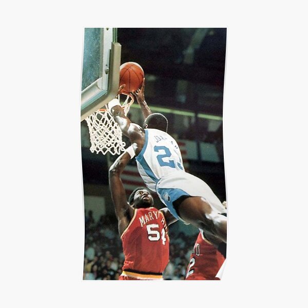 Michael Jordan North Carolina Poster For Sale By Samuelchishol