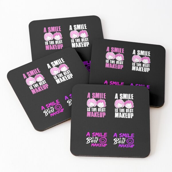 Item preview, Smile Is The Best Makeup Sticker Pack, Women or Girls Gift Idea, Inpirational Quotes designed and sold by FNStuff.