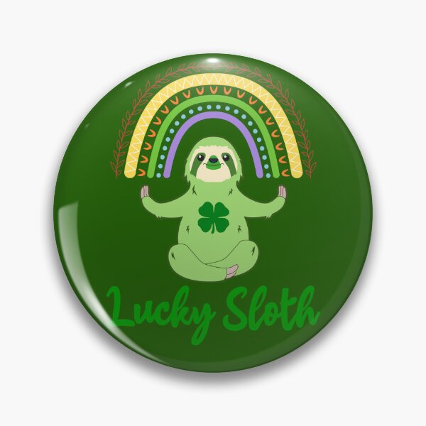 Item preview, Día de San Patricio Lucky Sloth Spirit Animal designed and sold by MindfulMeta.