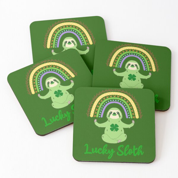 Item preview, Día de San Patricio Lucky Sloth Spirit Animal designed and sold by MindfulMeta.