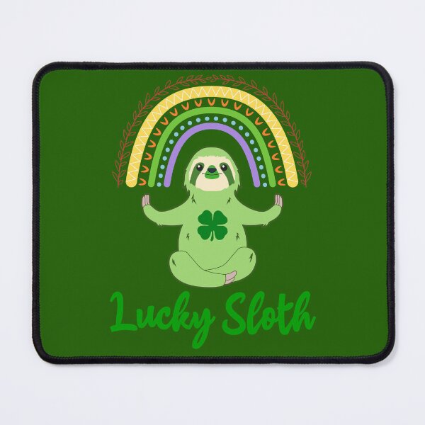 Item preview, St Patricks Day Lucky Sloth Spirit Animal designed and sold by MindfulMeta.