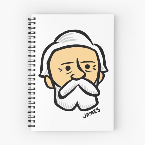 Item preview, Father of Psychology: William James Cartoon designed and sold by StudioHitsu.