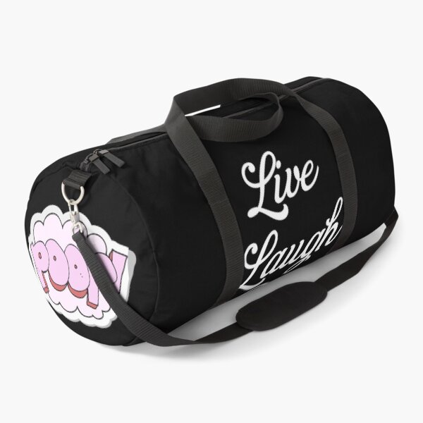 Item preview, Live Laugh Poop - Black White Stylish Typography | Funny Humorous Memes designed and sold by Delandor.