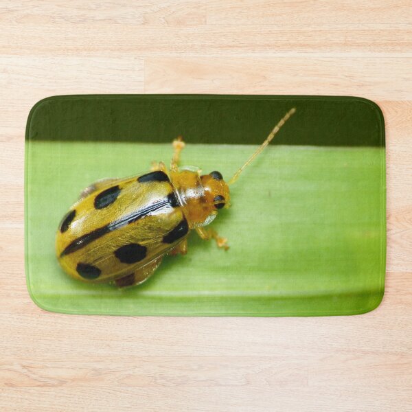 Item preview, Unique and organic photo of a Yellow flea beetle  designed and sold by AvonPerception.
