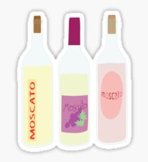 Moscato Wine Bottles Sticker
