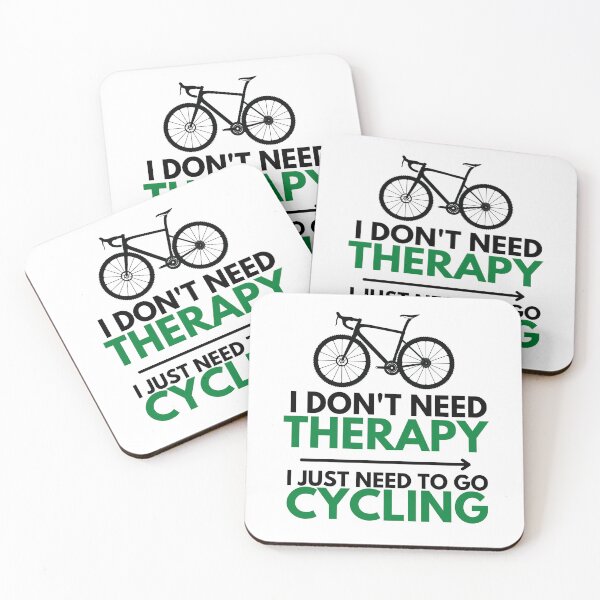 Item preview, I don't need therapy, I just need to go cycling. designed and sold by PlanBesser.