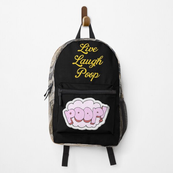 Item preview, Live Laugh Poop - Black Gold Stylish Typography | Funny Humorous Memes designed and sold by Delandor.