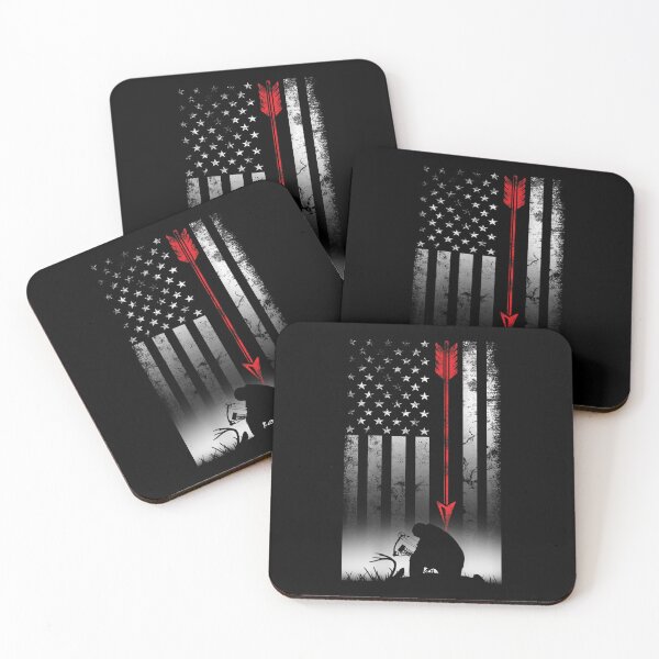 Item preview, Bow deer hunting American flag gift for Bow hunting designed and sold by zacben.