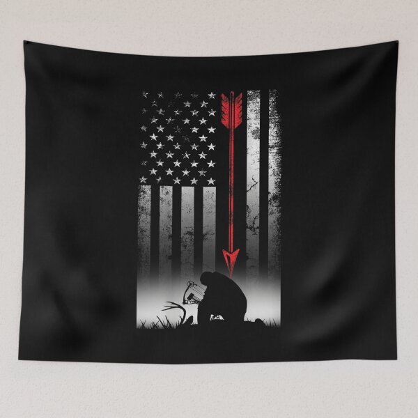 Item preview, Bow deer hunting American flag gift for Bow hunting designed and sold by zacben.