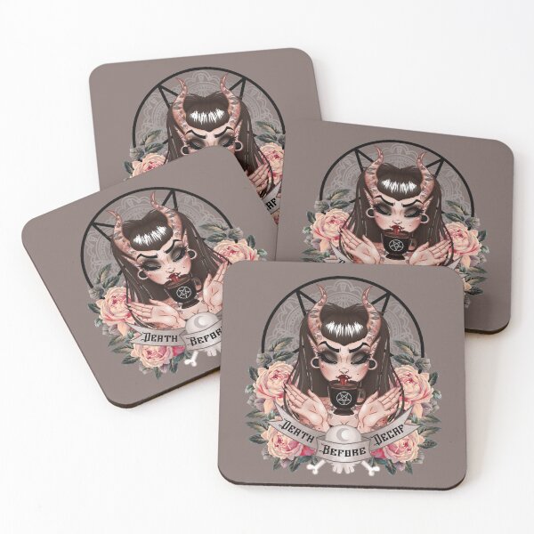 Item preview, Death Before Decaf designed and sold by Rose Demon.