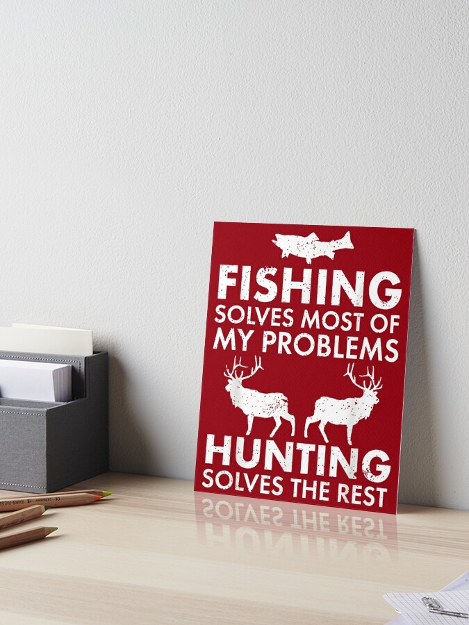 Premium Fishing And Hunting Gift Christmas Humor Hunter Cool Funny