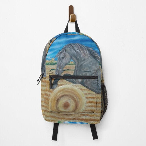 Item preview, Dapple grey horse jumping designed and sold by horseaddicted.