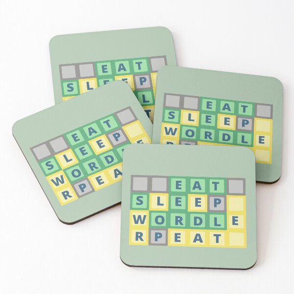 Item preview,  EAT SLEEP WORDLE REPEAT/ FUNNY WORDLE GAME/CROSSWORD/ PUZZLE GIFT/FAN WORDLE /WORDLE GIFT designed and sold by Reddiamond3 ⭐⭐⭐⭐⭐.