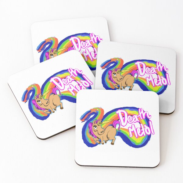 Item preview, Death metal unicorn pooping a rainbow designed and sold by SilentlyRob668.
