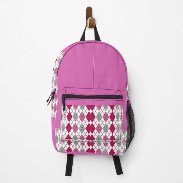 Item preview, Argyle Pattern Print Pink Grey White Wine Plum Vintage Retro Atomic Age Mid Mod Golf Punk designed and sold by Shayna Westfall.