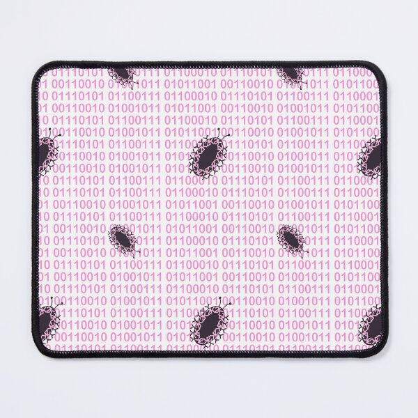 Item preview, Y2K Bug on Pink Binary Code designed and sold by mixMixtli.