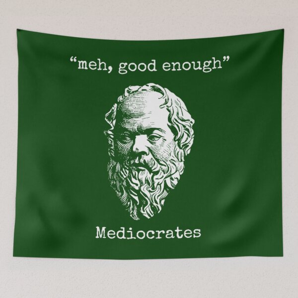 Item preview, Meh, Good Enough Mediocrates - Lazy Logic Sloth Wisdom  designed and sold by HaisGban.