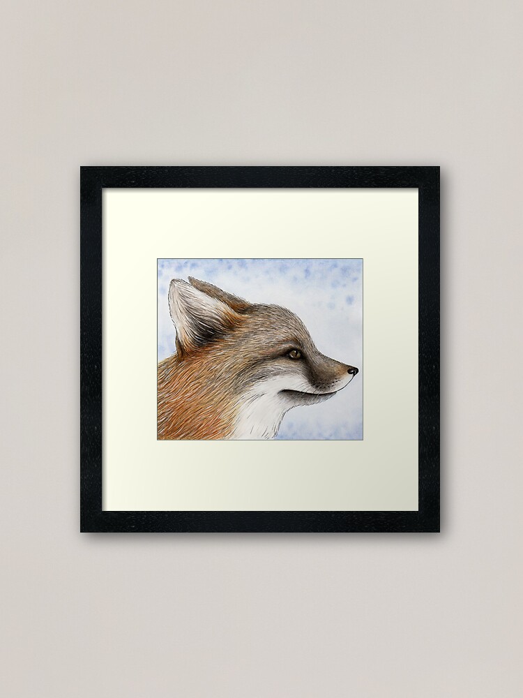 Alternate view of Grey Fox Framed Art Print