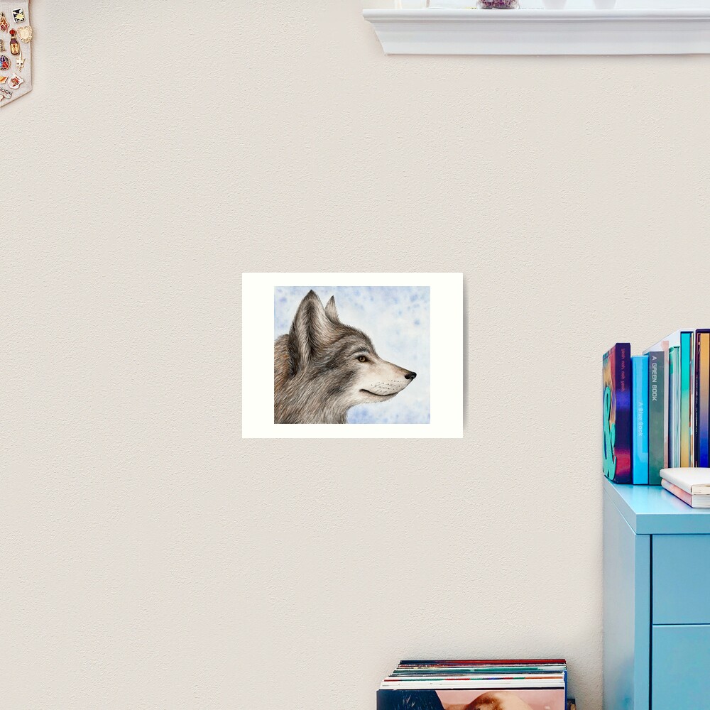 Eastern Canadian Wolf Art Print