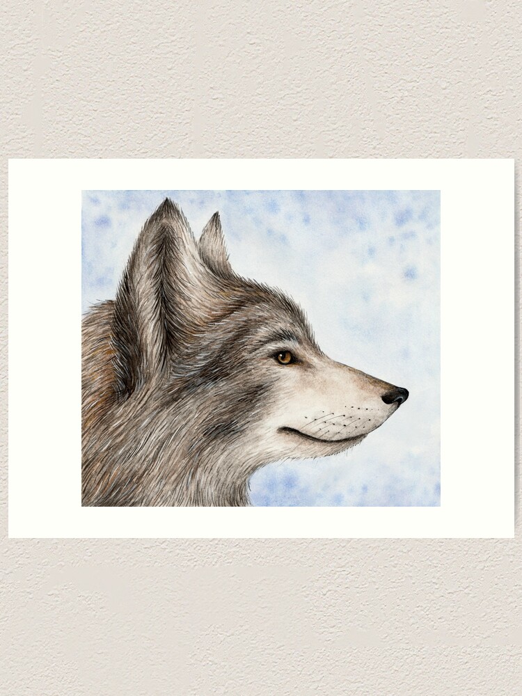 Alternate view of Eastern Canadian Wolf Art Print