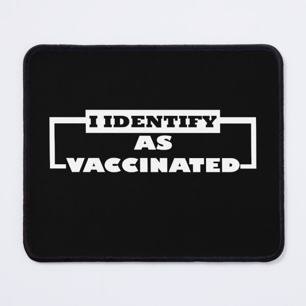 Item preview, I IDENTIFY AS VACCINATED PREMIUM T-SHIRT designed and sold by RUZMA.