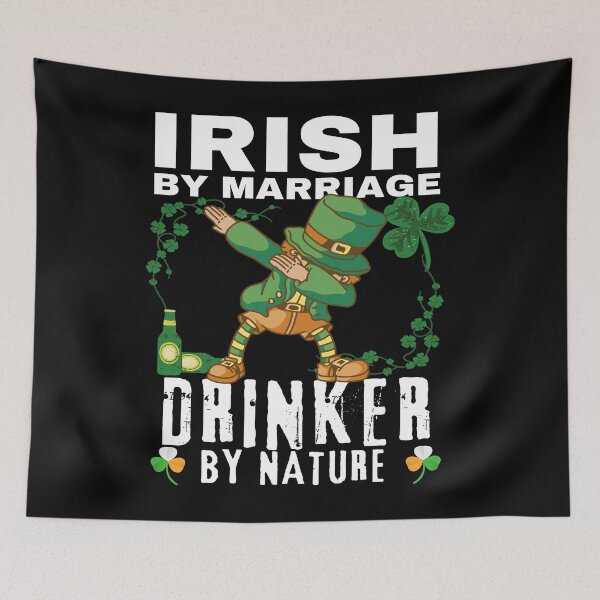 Item preview, St Patricks Day Dabbing Leprechaun Irish By Marriage Funny designed and sold by retrodesigner14.