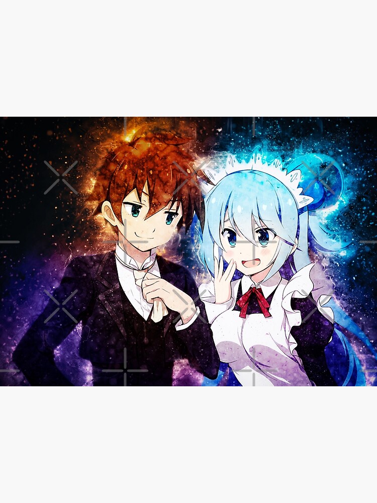 Aqua And Kazuma Konosuba | Art Print