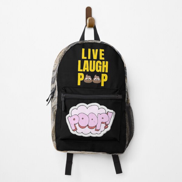 Item preview, Live Laugh Poop - Black Gold Fashion Typography | Funny Humorous Memes designed and sold by Delandor.