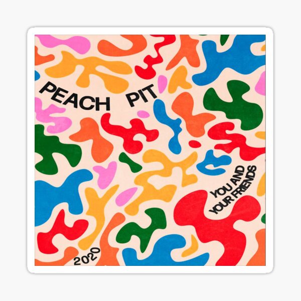 peach pit Sticker