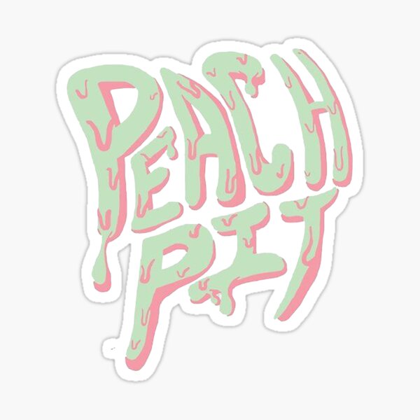 peach pit Sticker