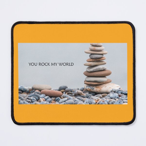 Item preview, You rock my world: expression of love, a strong relationship, meaningful sentiment, relating feelings designed and sold by Becky Hunter.