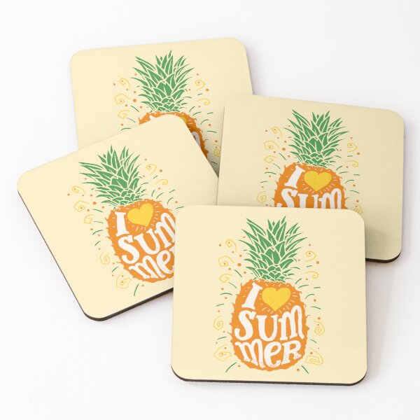 Item preview, I Love Summer. Hawaiian Orange Pineapple Print for a Hawaiian Family Trip designed and sold by PaulLesser.