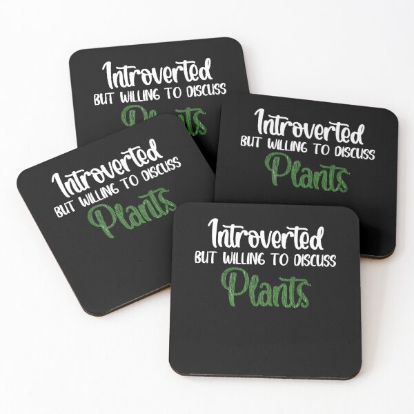 Item preview, Introverted but willing to discuss plants funny designed and sold by TINASTORESHOPE.