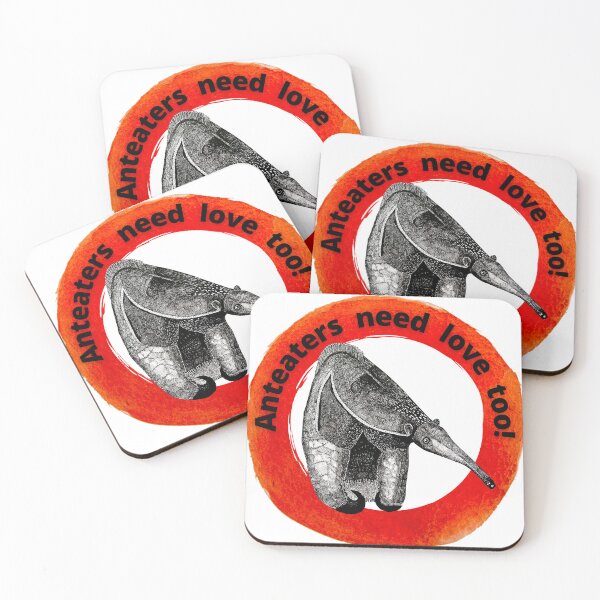 Item preview, Anteaters need love too (red circle design) designed and sold by Judit McLoughlin.