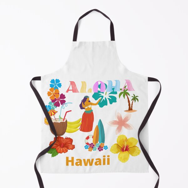 Item preview, Aloha Hawai Vacation, Hula Dancer and Flowers,hawaii flowers designed and sold by LGMmugsdesign.