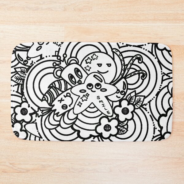 Item preview, smile doodle character collage designed and sold by Crochetamommy.