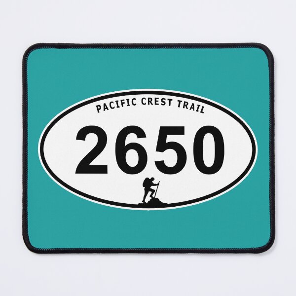 Item preview, Pacific Crest Trail thru hiker mileage | 2,650 miles marathon decal designed and sold by Deedy Studio.