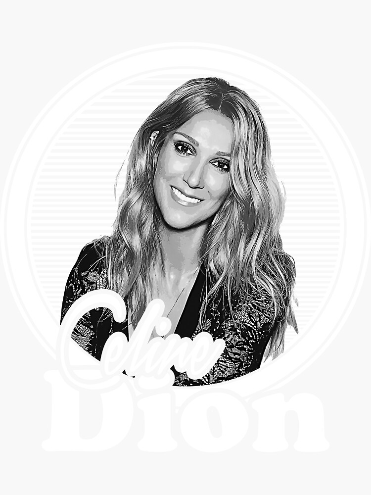 Celine Dion Vintage Aesthetic Design Fanart Sticker For Sale By Luciarazo Redbubble 0853