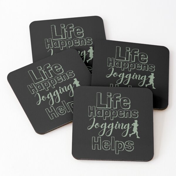 Item preview, Life Happens Jogging Helps - basil designed and sold by BTCelebration.