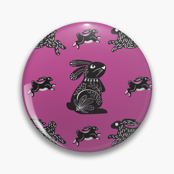 Item preview, Black Rabbits pattern designed and sold by CameleonDesign.