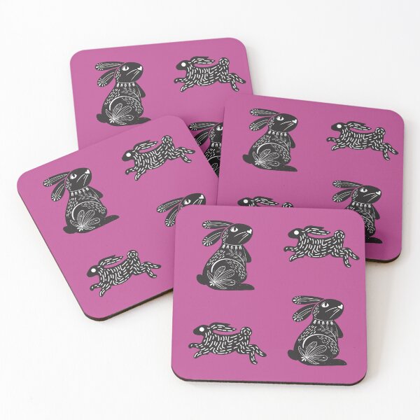 Item preview, Black Rabbits pattern designed and sold by CameleonDesign.