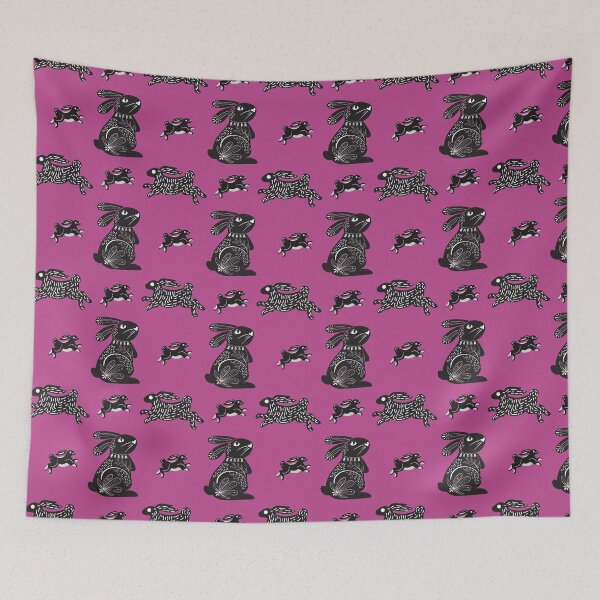 Item preview, Black Rabbits pattern designed and sold by CameleonDesign.