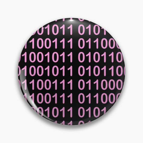 Item preview, Pink Binary Code on Black designed and sold by mixMixtli.