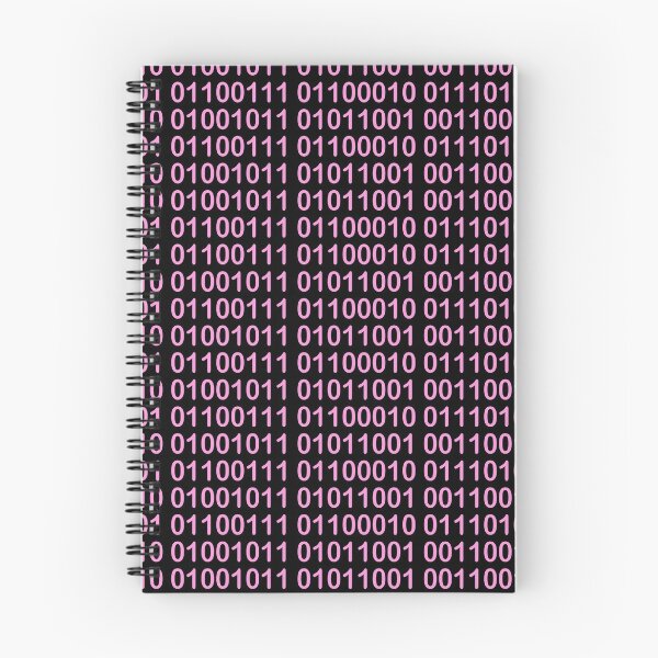 Item preview, Pink Binary Code on Black designed and sold by mixMixtli.