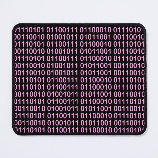 Item preview, Pink Binary Code on Black designed and sold by mixMixtli.