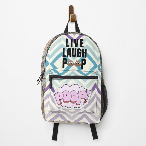 Item preview, Live Laugh Poop - Black White Retro Typography | Funny Humorous Meme designed and sold by Delandor.